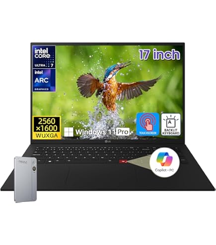 Amazon.com: LG gram 17 inch Laptop Touchscreen - Intel Core Ultra