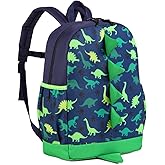 VASCHY Dinosaur Toddler Backpack, Cute Little Boys Girls Kids Schoolbag Bookbag w Chest Strap
