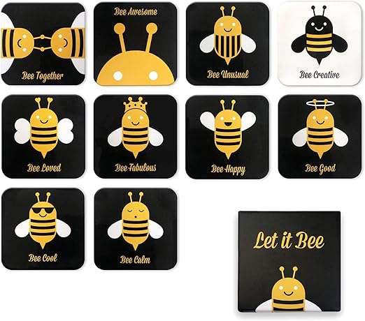 bee happy magnetic tiles
