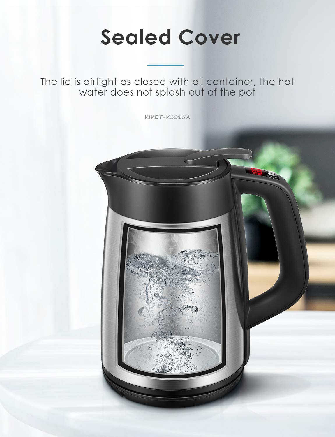 Electric Kettle Temperature Control 1.7L Insulated Electric Tea Kettle