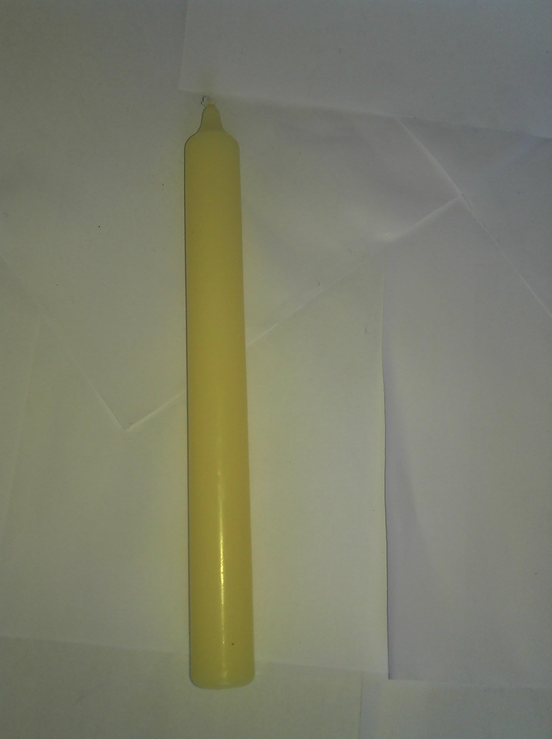 Ashleys workshop Dinner candles Bistro style pack of 6 (Citrus Yellow)
