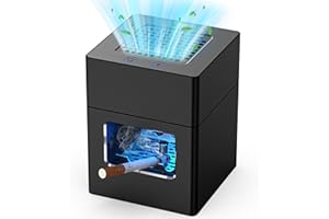 VANSU Multifunctional Smokeless Ashtray,HEPA Filter Smokeless Ashtray Indoor with Lighter,USB Rechargeable Smoke Removing ashtray for home,bedroom,office,car