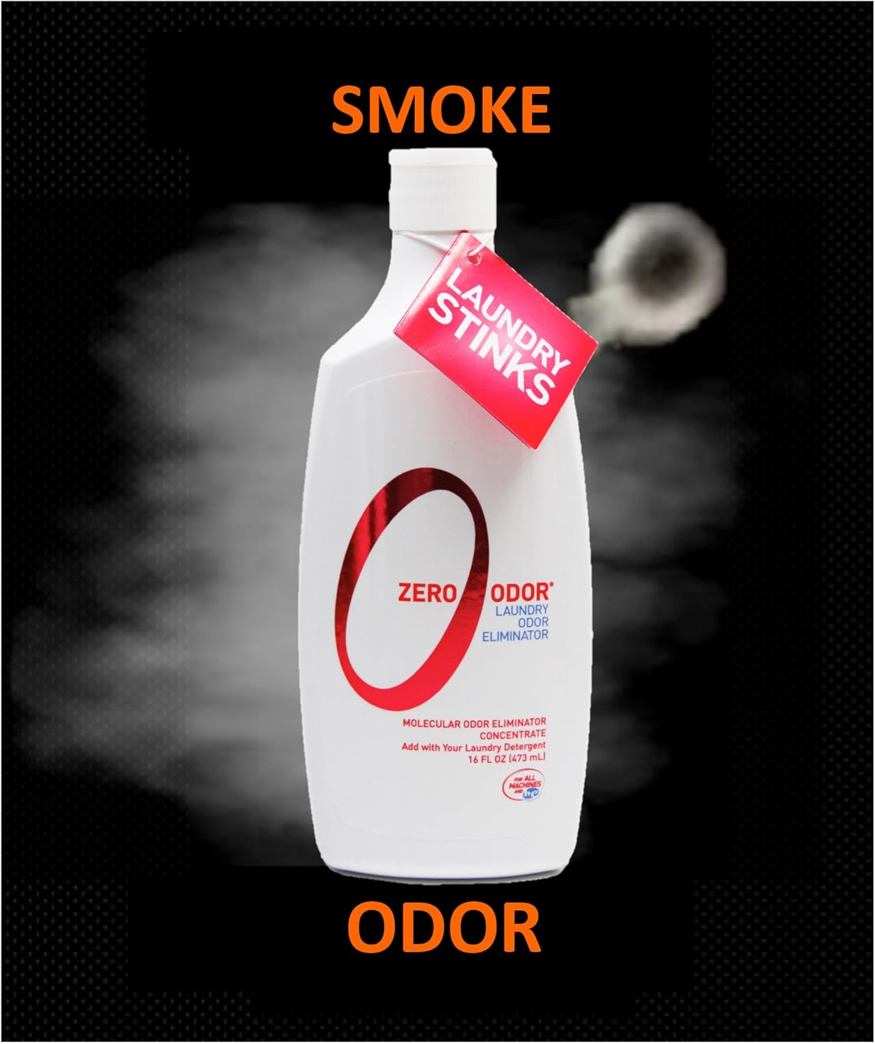 Laundry Odor Eliminator and Deodorizer - Detergent Additive - Permanently Removes Odor from Pet Bedding, Sweaty Clothes, Fabrics, Towels, Uniforms, Jerseys, Shoes etc.- by Zero Odor 16 Ounces(3-Pack): Arts, Crafts & Sewing