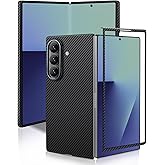 For Samsung Galaxy Z Fold 7 Case, Carbon Fiber Case for Z Fold 7, Ultra Slim & Thin Minimalist Protective Phone Cover, NO-case Feeling, Sturdy 600D Aramid for Support Wireless Charging (Matte Black)