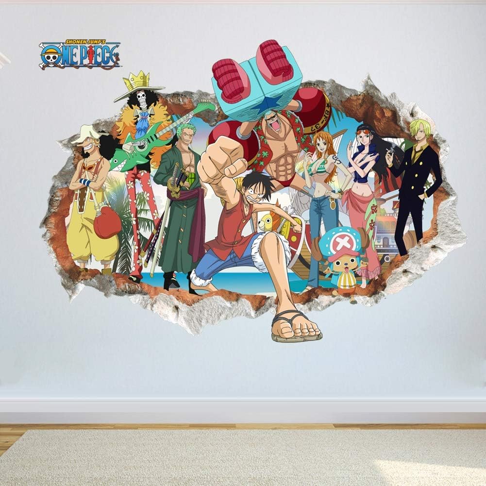 YLLW Wall Stickers Cartoon Anime Wall Stickers 3d Kids Gift Mural Creative Poster Home Decoration Decals Suitable For Children's Room Kindergarten Bedroom (Color : Multi)