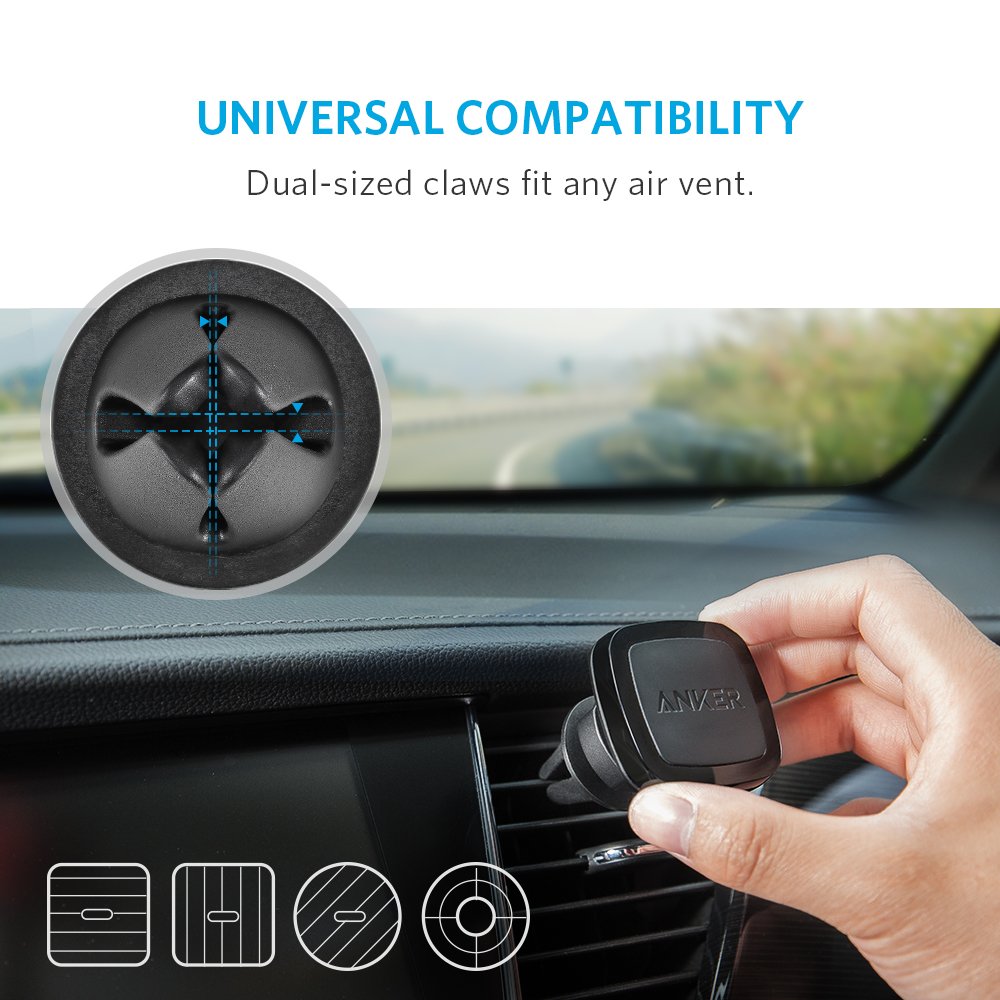 Anker Air Vent Car Mount, HighlyAdjustable Phone Holder for