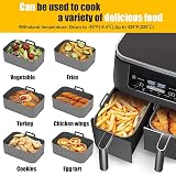 Zaid Silicone Air Fryer Liners 2 Pack for Ninja Foodi & 8-10QT Baskets view 5