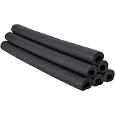 Roll Bar Padding, Set of 6, Black, Fits 1-5/8" to 1-3/4" Tubing, 36" Long | Offset Hole Design for Driver Protection, High Density Cellulose Foam, Fits Roll Cage Tubing, Multiple Color Options
