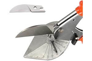 RED OAK TOOLS Red Oak Miter Shears Angular Cutting Molding, Quarter Round Cutting Tool, Multi-Angle Miter Shear scissors heavy duty Cutter for Wood, 45-135 Degree trim cutter, wood cutter, 1 Stainless Steel blade