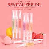 Meschett Cuticle Oil Pen 3Pcs Nail Care with Nail File Orange Strawberry Aloe view 7