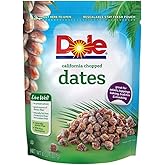 Dole California Chopped Dates, 8 Oz Bag | Dried Fruit, Gluten Free Snack