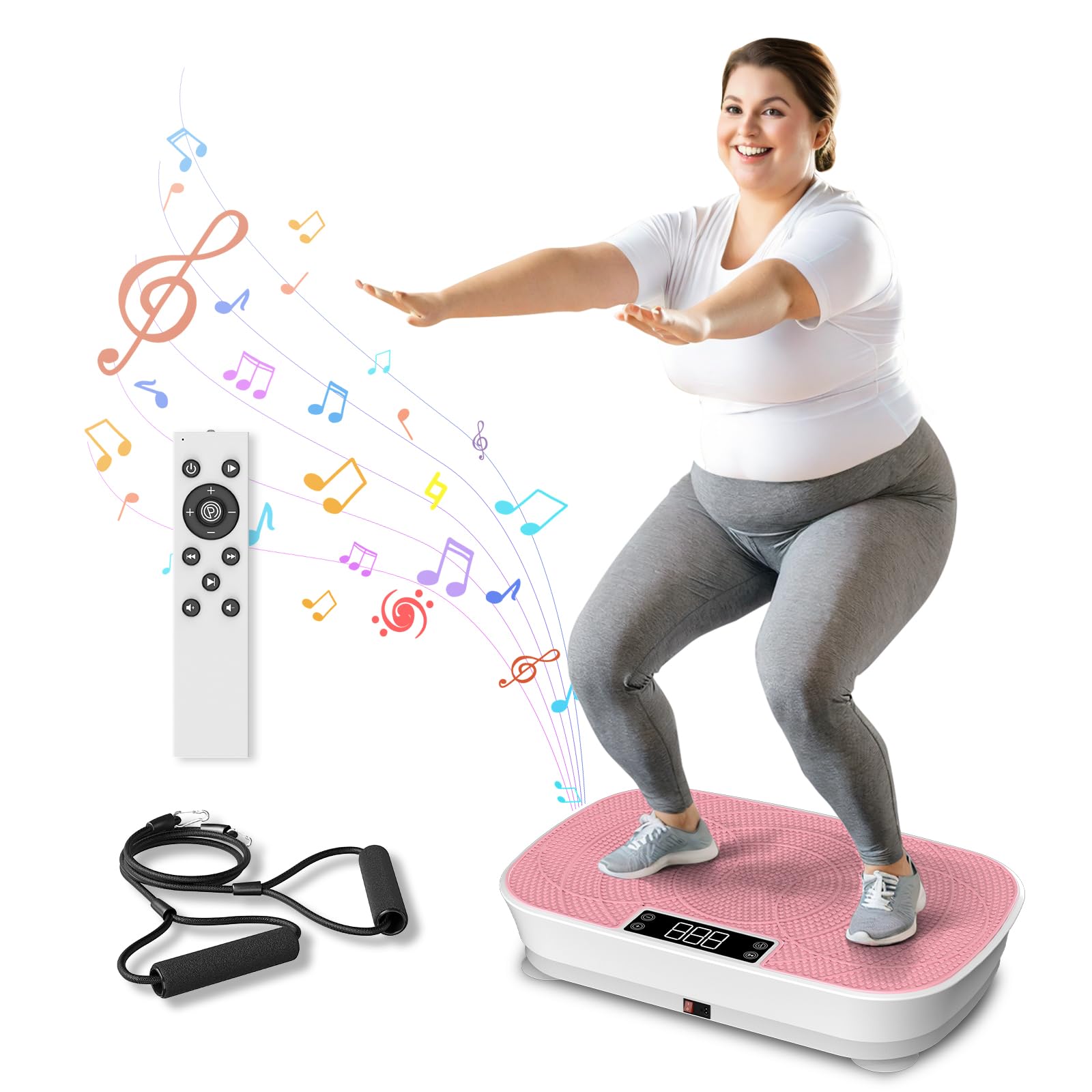 AXEFIT Vibration Plate Exercise Machine - Bluetooth