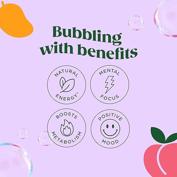 BLOOM NUTRITION SPARKLING ENERGY DRINK – NATURAL CAFFEINE, ZERO SUGAR, 180MG CAFFEINE – ANTIOXIDANT-RICH W/GREEN COFFEE BEAN, GREEN TEA EXTRACT, PREBIOTICS – 12OZ 12 PK