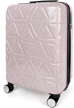light pink carry on luggage