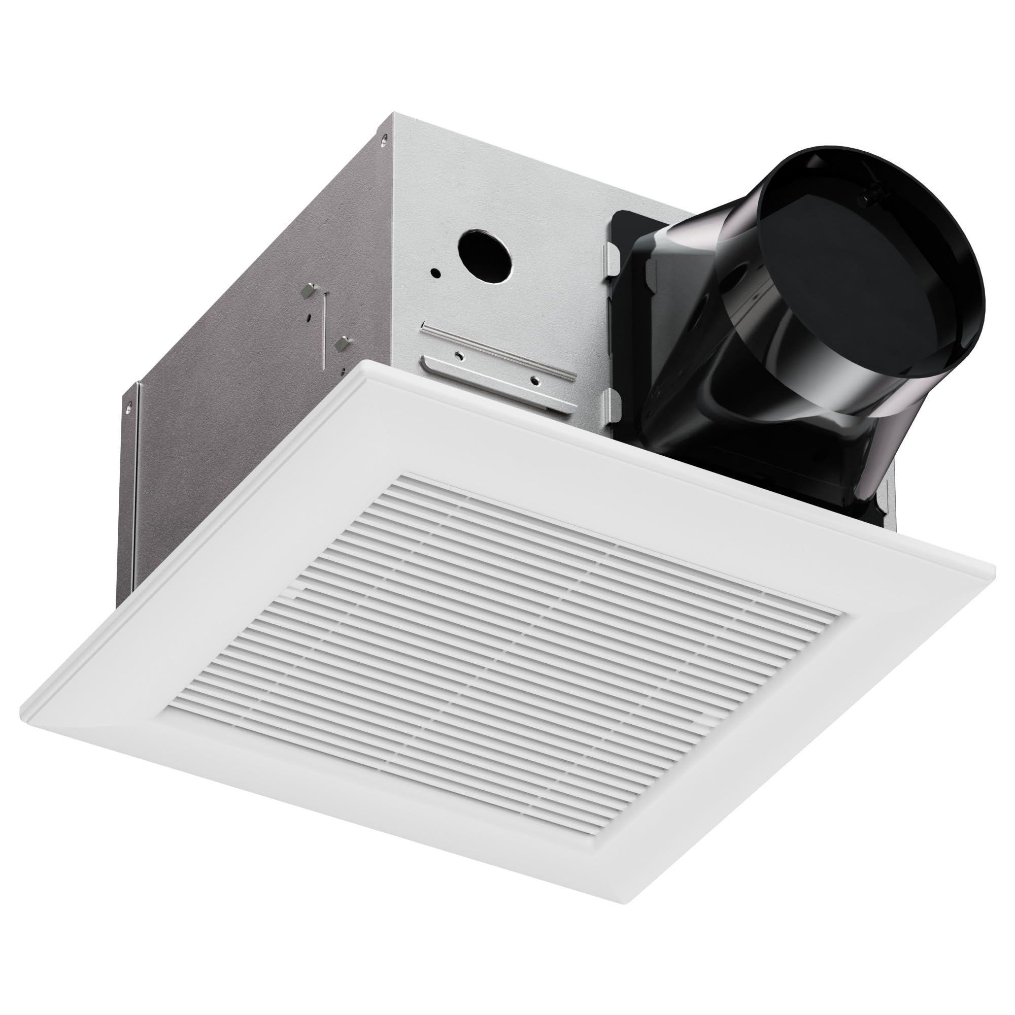 Photo 1 of JULLISON Ventilation Fan With Grille for Bathroom and Home, 100CFM, 25W Ceiling Mount Shower Exhaust Fan, 120V, White, Wet Rated, ETL Certified