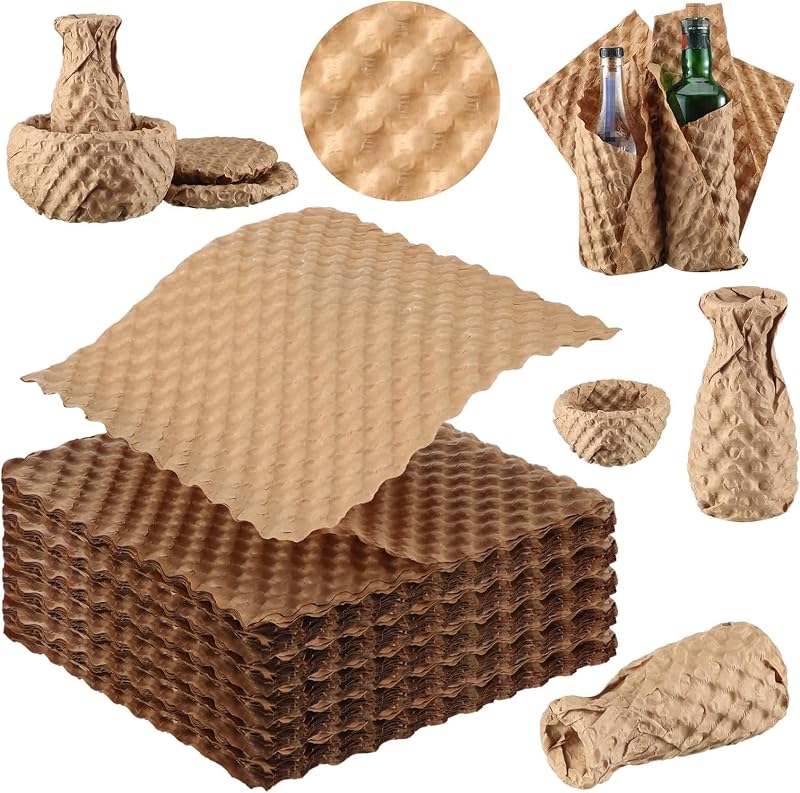 BEIBOON Paper Bubble Wrap Eco Cushioning 47.5 ft Packing Supplies
