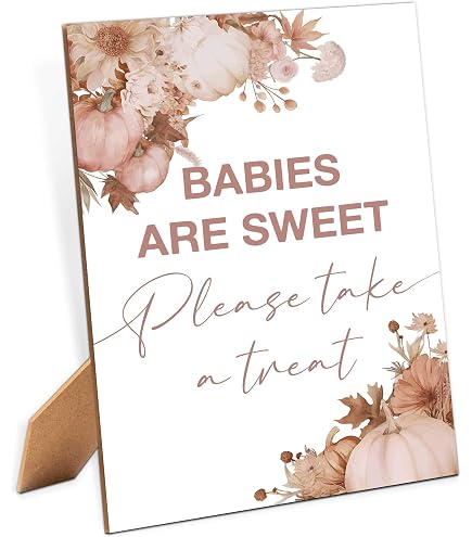Babies Are Sweet Take A Treat Sign – Wildflower Wooden Sign For Baby Shower, 8x11 Inches, Gender Neutral Decor - View #6
