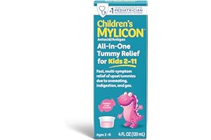 Children's Mylicon All-in-One Tummy Relief Liquid For Indigestion for Kids, Bubble Gum Flavor, 4oz