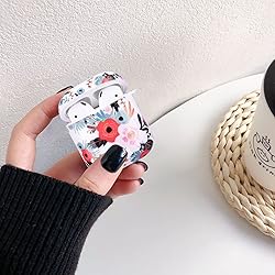 OLEBAND Case Fit for Airpods with Keychain,Hard