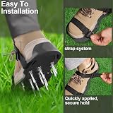 URAQT Lawn Aerator Shoes 26 Nails 47mm Studded Sole One Size Fit All view 5