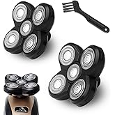GORLENT 2-Pack Pro 5 Replacement Blade Refills for Freebirds Bald Head Shavers, Shaver Replacement Head for a Close and Smooth Shaving Experience