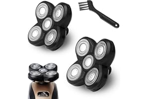 GORLENT 2-Pack Pro 5 Replacement Blade Refills for Freebirds Bald Head Shavers, Shaver Replacement Head for a Close and Smooth Shaving Experience