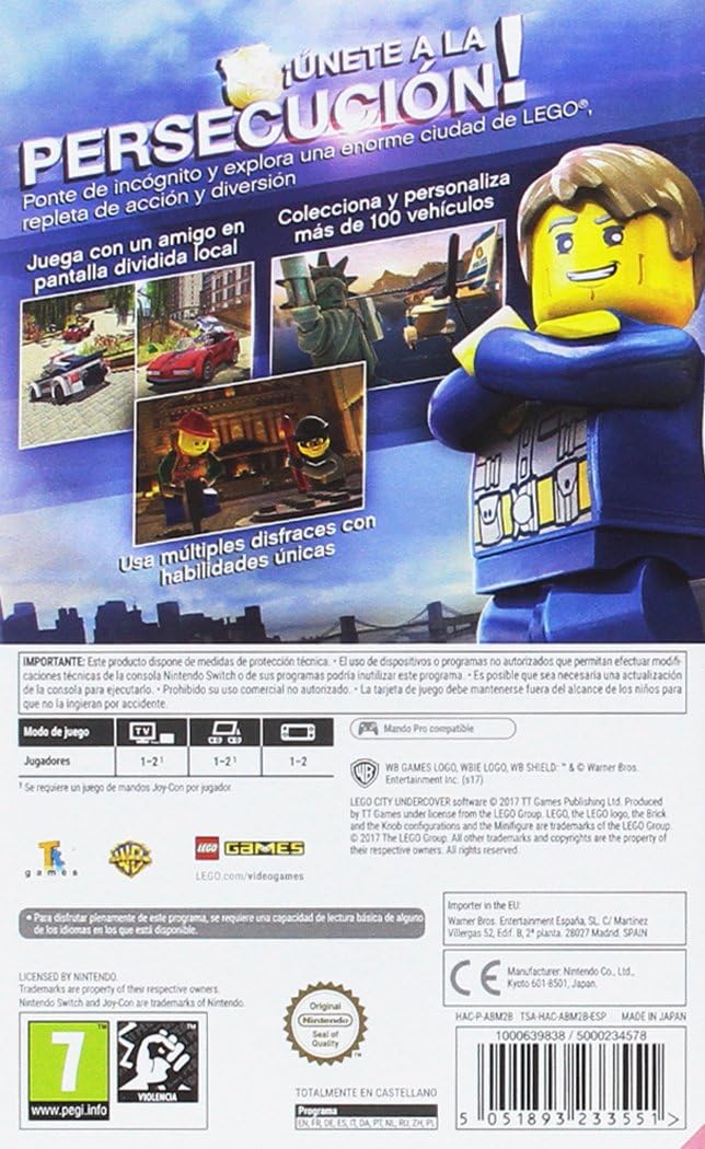 lego city undercover switch precio