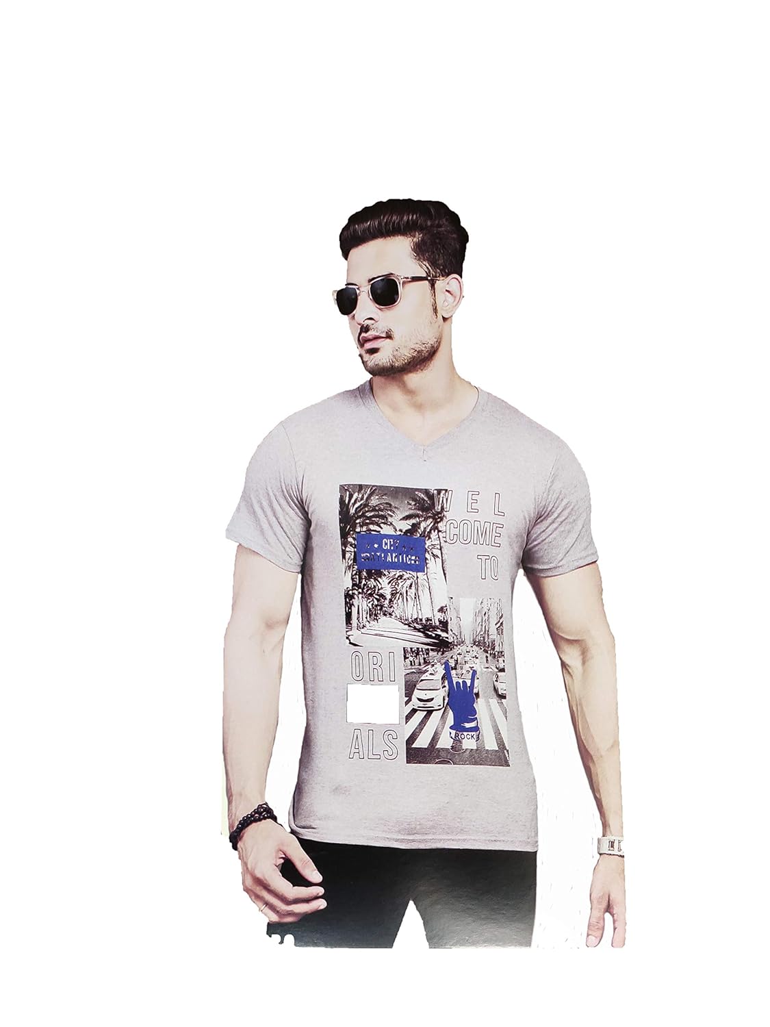 muscle fit cotton shirt