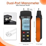 WapoRich RQ-189A Digital Manometer Dual Port Gas Pressure Tester HVAC 11 Units view 5