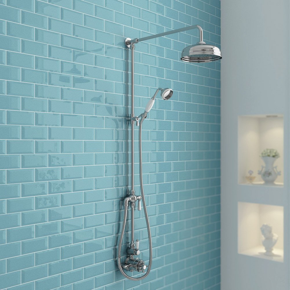 Ultra Traditional Twin Exposed Shower Package with Valve Victorian G