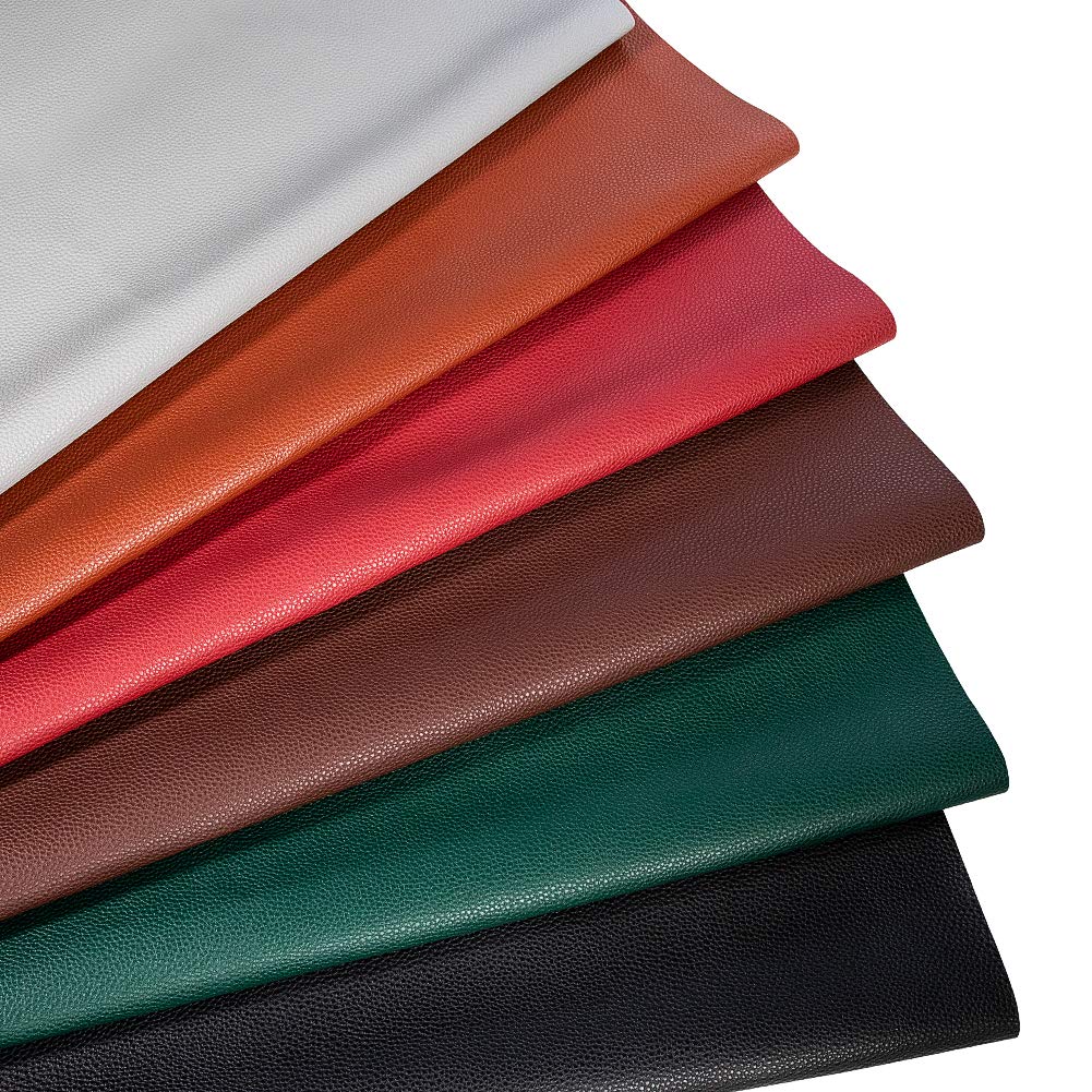 TORRAMI Soft Synthetic PU Fabric Material Faux Leather Sheets 1 Yards 54