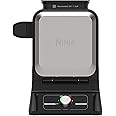 Ninja BW1000C Belgian Waffle Maker, Nonstick, 5 Shade Settings, Easy to Clean, Black/Silver, 12 inch