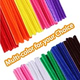Caydo 100Pcs Pipe Cleaners 10 Colors Chenille Stems 6mm x 30cm Craft Supplies view 8