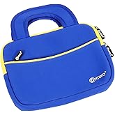Contixo 10" Tablet Sleeve Bag - Compatible with K102 & K103 Kids Tablets, Shockproof & Water-Resistant Protective Carrying Case with Soft Lining - Dark Blue