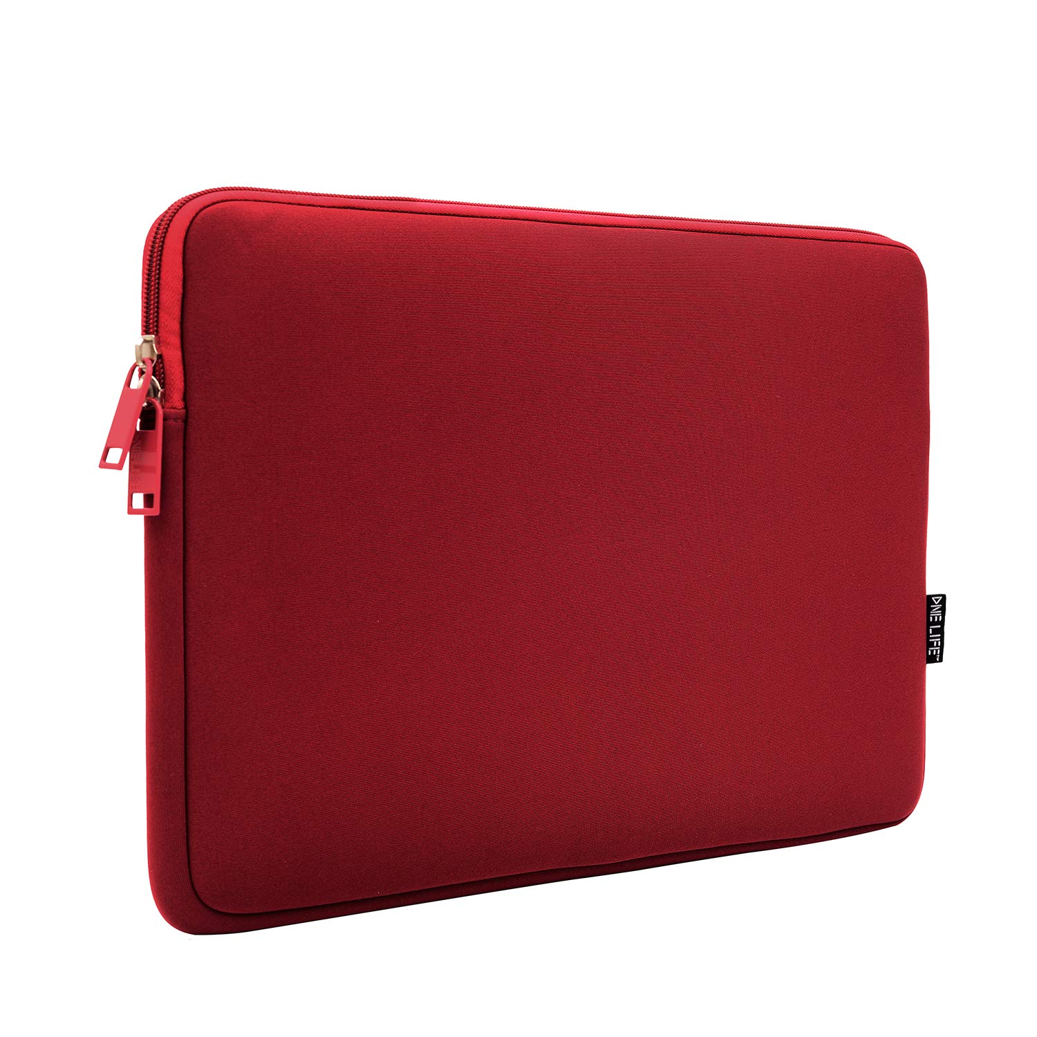 View 1 of ONE LIFE 13-13.3 Inch Waterproof Neoprene Water Resistent Laptop Sleeve Case Notebook Computer case Basic Bag Compatible with 13 Inch MacBook Pro,MacBook Air,13 Inch Laptop Chromebook Computer,Red