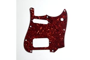 MLAVAL GUITAR PARTS Replacement Guitar Pickguard For Squire Cyclone,4ply Red tortoise