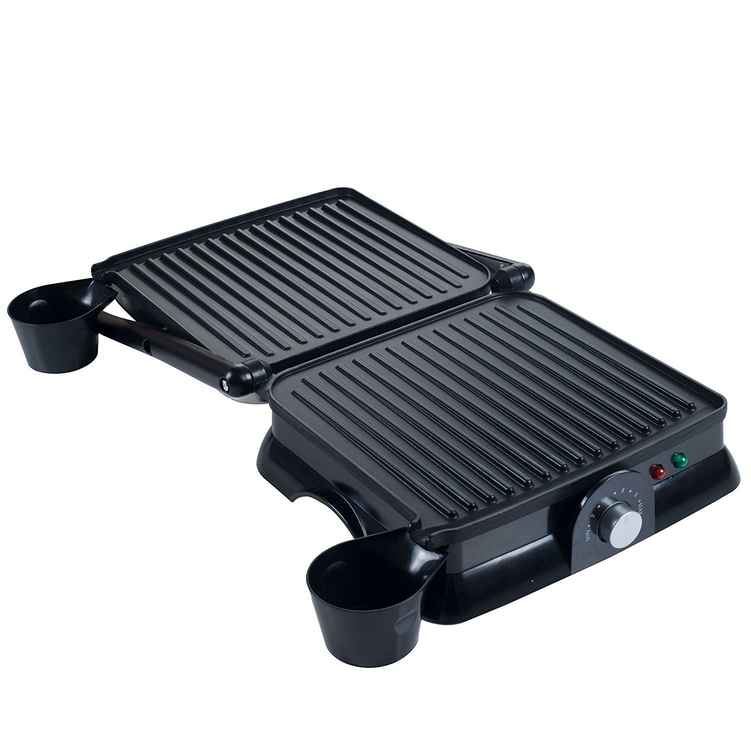 Chef Buddy Non-Stick Panini Press Indoor Grill and Gourmet Sandwich Maker, Electric with Nonstick Plates, 12.5”X 11