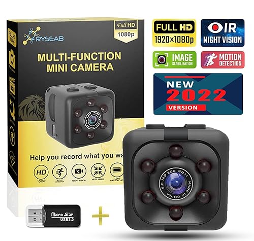 Mini Spy Camera 1080P Hidden Camera,Portable Small HD Nanny Cam
