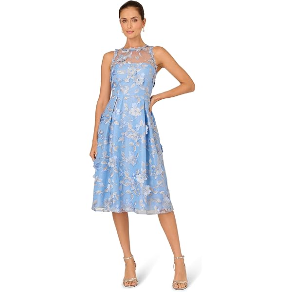 Amazon.com: Adrianna Papell ONE Shoulder Bead Dress, French Blue, 4 :  Clothing, Shoes & Jewelry