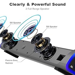 SOULION R30 Computer Speakers, Colorful LED Lights