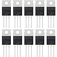 ALLECIN IRF4905 IRF4905P MOSFET Transistors 55V 74A IRF4905PBF P-Channel Power Mosfets Transistor 55 Volt 74 Amp TO-220 (Pack of 10Pcs)