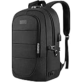 Travel Laptop Backpack, 17.3 inch Anti Theft Business Laptop Backpack with USB Charging Port and Headphone Interface, Compute