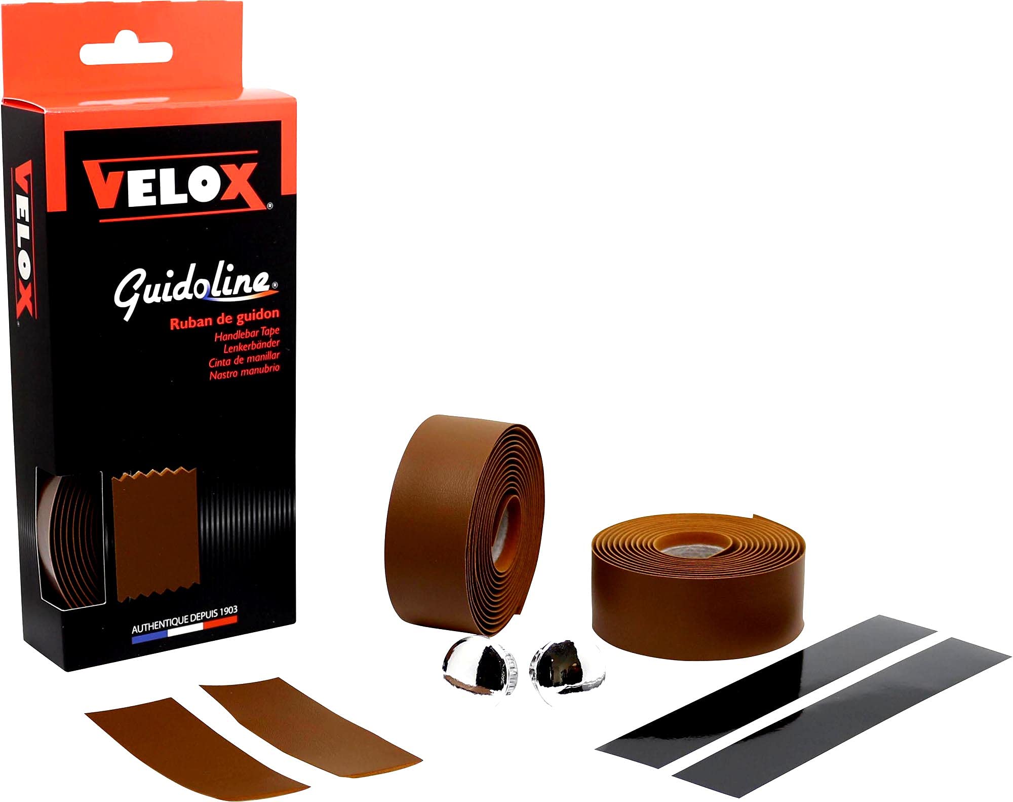 Velox Guidoline Classic Handlebar Tape, Brown