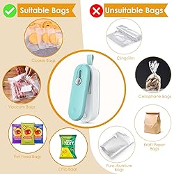 FEPPO Mini Bag Sealer, 2 in 1 Bag Sealer Heat Seal