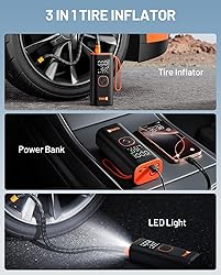 YMXA Car Tire Inflator Portable Air Compressor - 4X