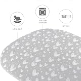 SPRINGSPIRIT 2 Pack Crib Sheets Fitted 100% Hypoallergenic Jersey Cotton Grey view 3