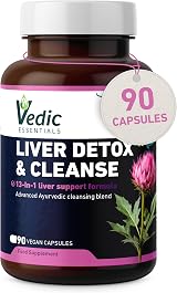 Vedic Essentials Vedic Liver Complex High Strength 13 Natural Ingredients Vegan view 1