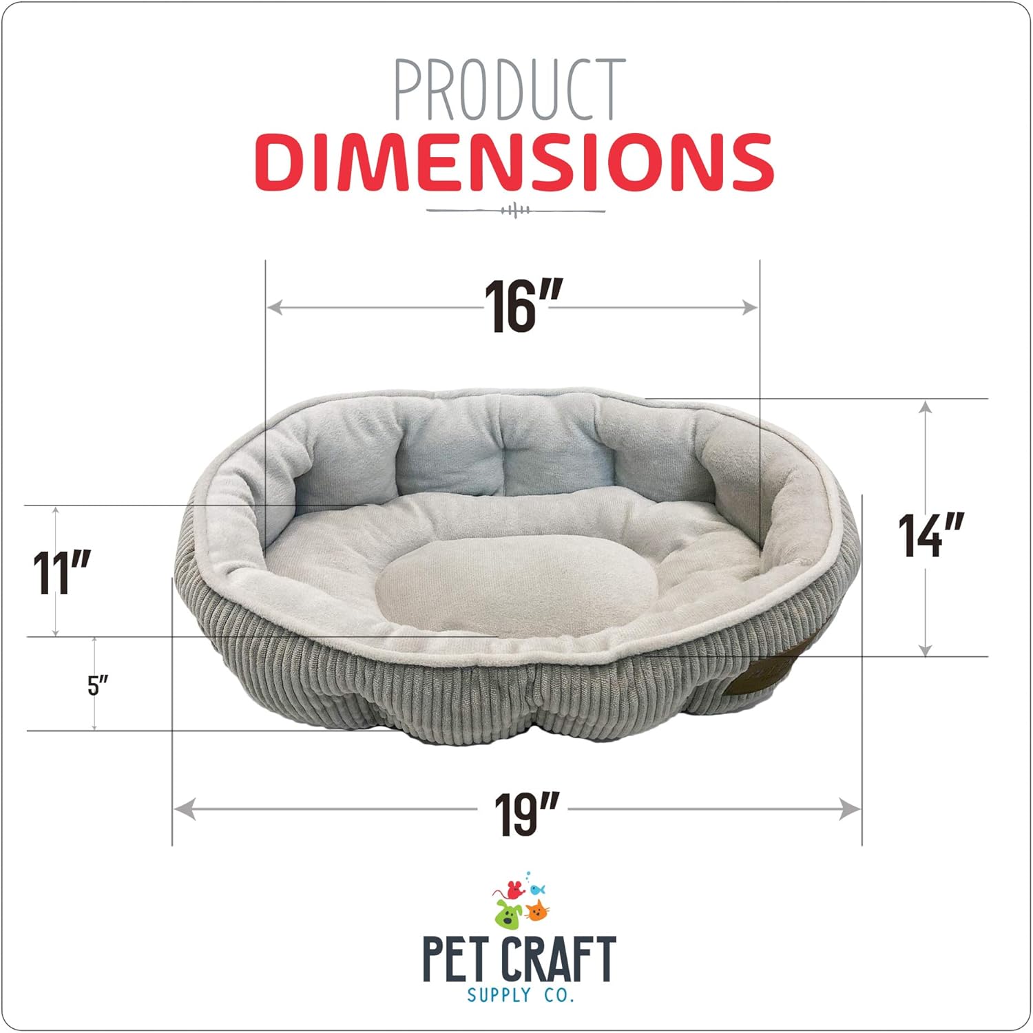 Pet Craft Supply Simple Sleeper Self Warming Cute Calming Cat Bed with Ultra Soft Luxury Plush Including Refillable Catnip Pouch - Perfect for Indoor Cats : Pet Supplies