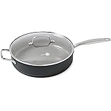 GreenPan Chatham Healthy Ceramic Nonstick, 5 Quart Sauce Pan, Gray