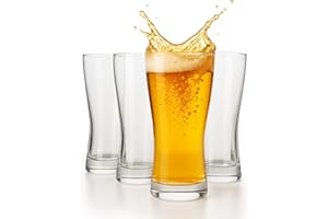 Beer Tasting Glasses Set of 4 – 7 oz Small Drinking Glasses for Craft Beer Flights, Drink Sampler Trays & Tastings - Mini Pub
